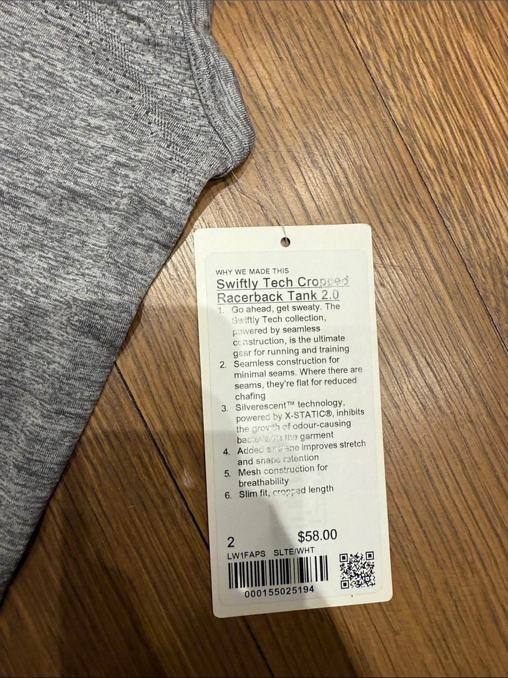 Swiftly Tech Racerback Athletic Tank Top - Picture 4 of 6